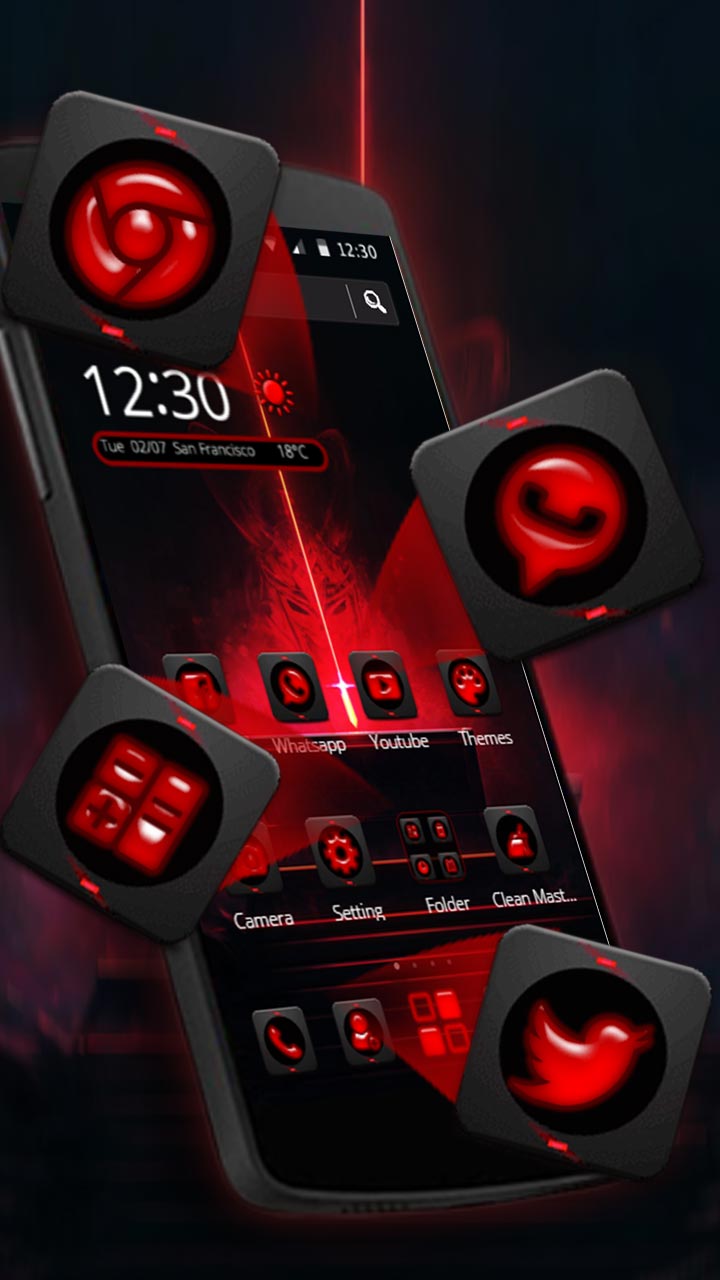 Red Devil 2D android Theme-Amazonアプリストアのアプリ